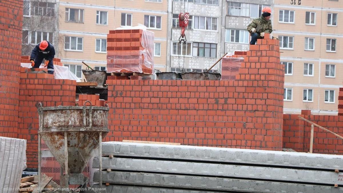 В Рязани пристройку к детскому саду на улице Зубковой возводят с