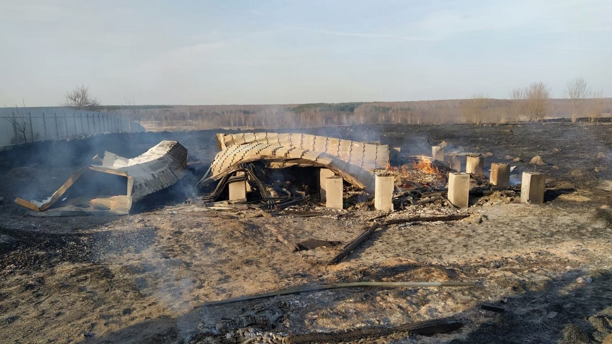 От пала травы в деревне Григорьевское Кораблинского района сгорел дом |