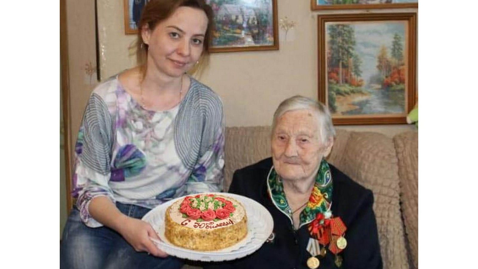 Ветеран из Кораблинского района Екатерина Литвиненко отметила 100-летний