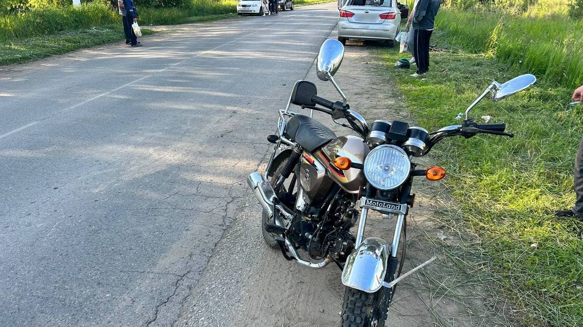 В селе Тюшево Рязанского района подросток на мопеде столкнулся с