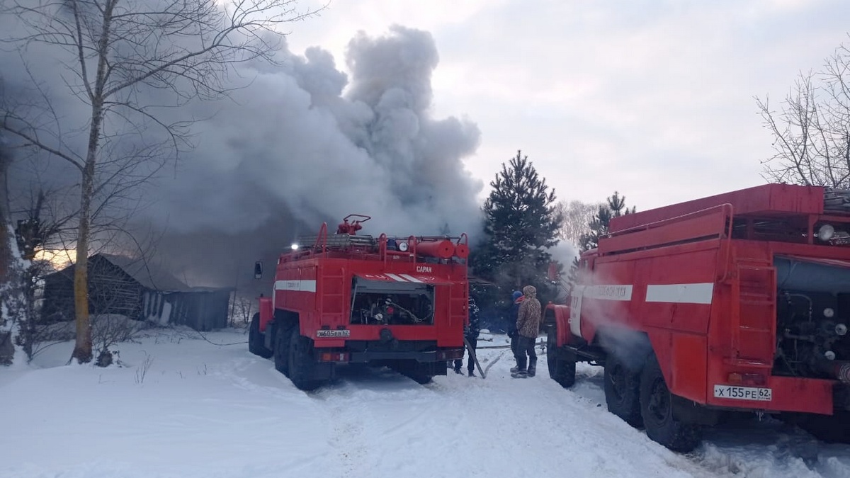 На пожаре в Сараевском районе пострадал мужчина | 14.01.2024 | Рязань -  БезФормата