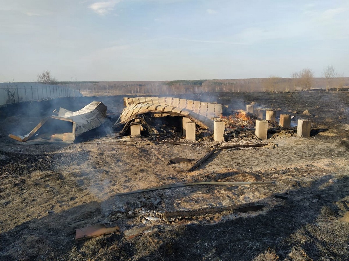 От пала травы в деревне Григорьевское Кораблинского района сгорел дом |