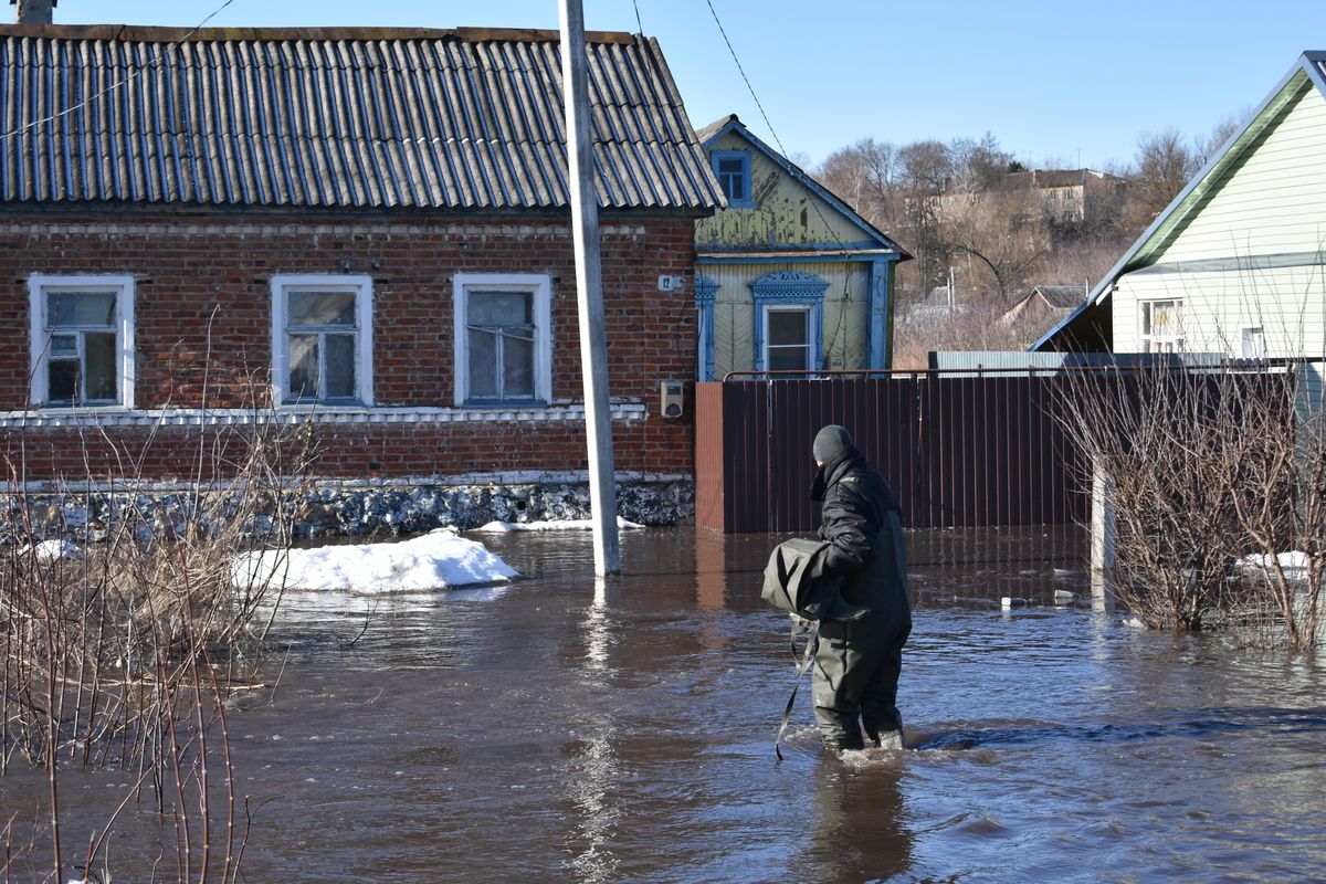 В Ряжском районе подтопило два низководных моста и десятки частных домов |  13.03.2023 | Рязань - БезФормата