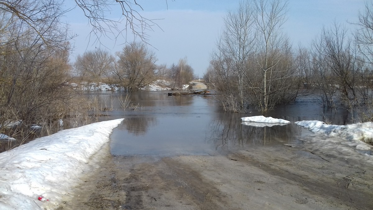 В Кораблинском районе затоплены мосты у деревень Шилово и Быково |